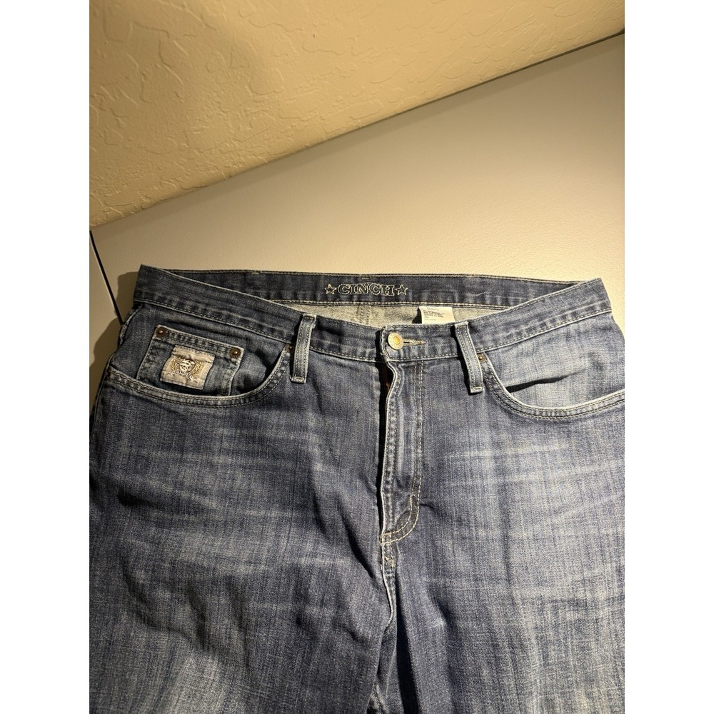 Cinch Men's Silver Label 007 Performance Jeans Medium Wash 34x32 (35x30)